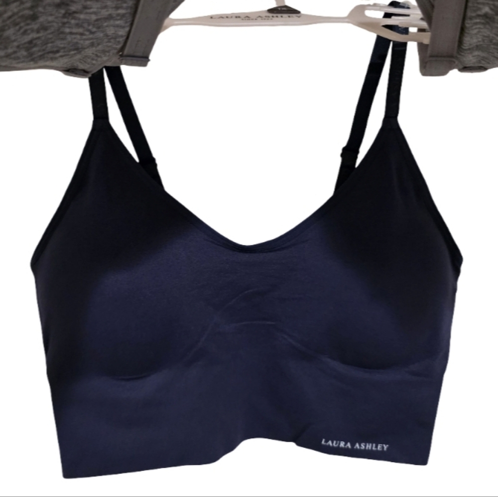 Laura‎ Ashley 3pk Active Athletic Lined Sports Bras Bralettes Plus Size 1x New - Picture 4 of 11